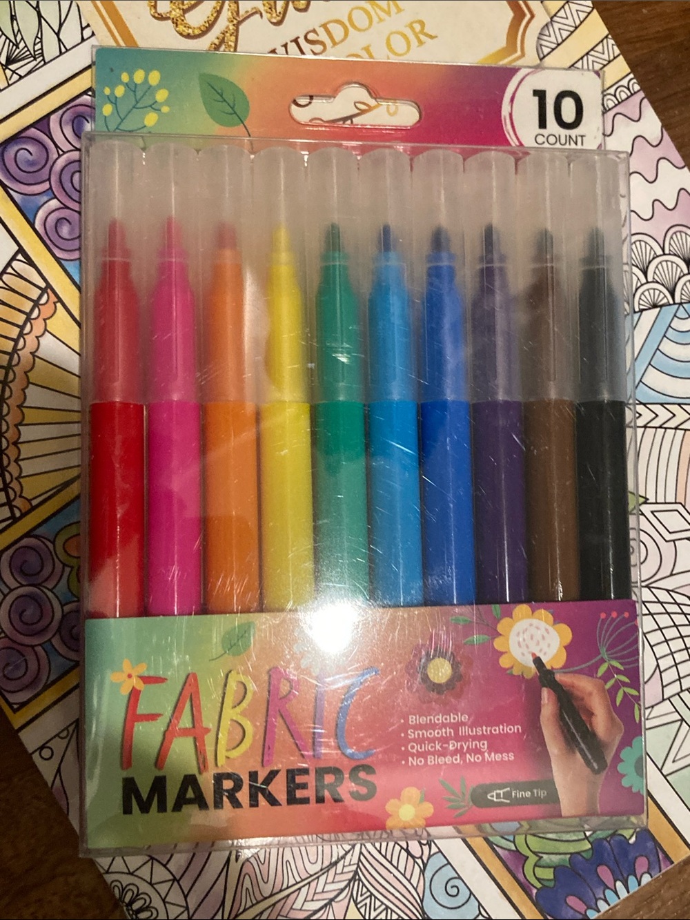 Fabric Markers - 10 Pack Multicolor | Unbranded